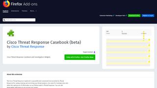 
                            6. Cisco Threat Response Casebook (beta) – Get this Extension ...