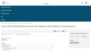 
                            8. Cisco UCS C240 M4 Rack Server with VMware Virtual SAN 6.0 ...