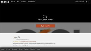 
                            6. CISI New Lenox IL, 60451 – Manta.com