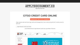 
                            6. Citgo Credit Card Online | Applydocoument.co