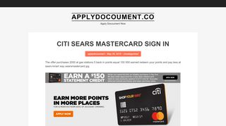 
                            6. Citi Sears Mastercard Sign In | Applydocoument.co