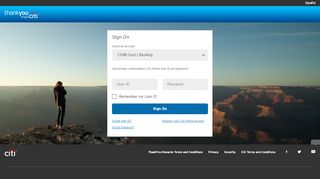 
                            6. Citi ThankYou® Rewards ? Sign On - Citibank