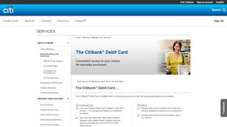 
                            11. Citibank® Debit Card – Debit Cards – ATM Card - Citibank