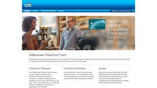 
                            4. CitiBusiness ThankYou® Card Home - Citibank