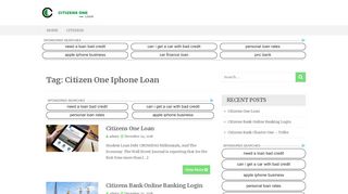                               5. Citizen One Iphone Loan | Citizens One Loan