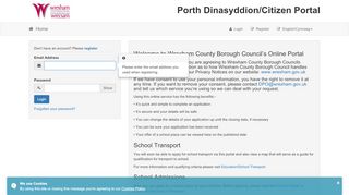 
                            4. Citizens Portal - Logon - Wrexham County Borough Council