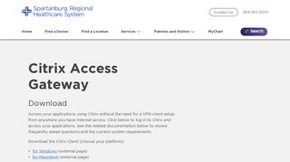 
                            10. Citrix Access Gateway | Spartanburg Regional