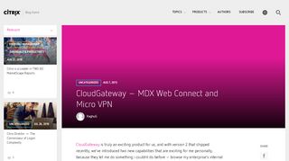 
                            8. Citrix CloudGateway for intranet web site access | Citrix Blogs