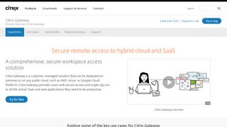 
                            3. Citrix Gateway - Secure Remote Access Network Gateway