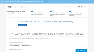 
                            7. Citrix Web Interface Fails to Respond and Generates an ...