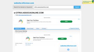 
                            9. citrix.associaonline.com at WI. Citrix Access Gateway - Website Informer