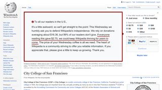 
                            3. City College of San Francisco - Wikipedia