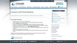 
                            9. City Colleges of Chicago - Forward my CCC Email (Students)