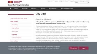 
                            2. City Data - Center for Policy Informatics