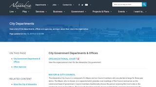 
                            7. City Departments | City of Alexandria, VA