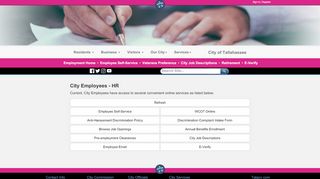 
                            4. City Employees - HR | Employment - Talgov.com