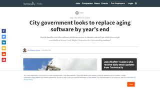 
                            9. City government looks to replace aging software by year's end ...