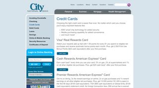 
                            1. City National Bank | Debit & Credit Cards - bankatcity.com