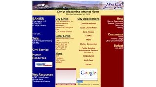 
                            8. City of Alexandria, LA. Intranet