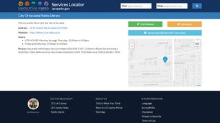 
                            4. City Of Arcadia Public Library - Services Locator lacounty.gov