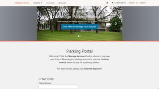 
                            9. City of Bloomington - Parking Portal