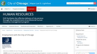 
                            3. City of Chicago :: Employment with the City of Chicago