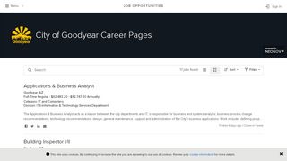 
                            7. City of Goodyear Career Pages - Government Jobs