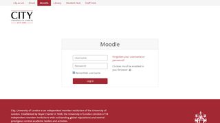 
                            5. City University Moodle Archive: Login to Moodle