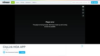 
                            9. CityLink HOA APP on Vimeo