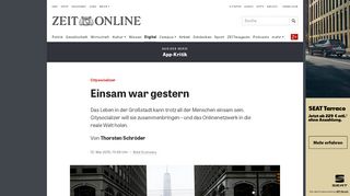 
                            5. Citysocializer: Einsam war gestern | ZEIT ONLINE