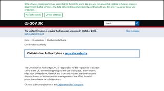 
                            9. Civil Aviation Authority - GOV.UK