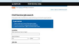 
                            9. Civil Service job search - Civil Service Jobs - GOV.UK