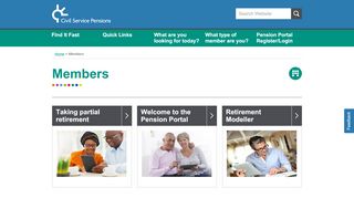 
                            8. Civil Service Pensions : Members