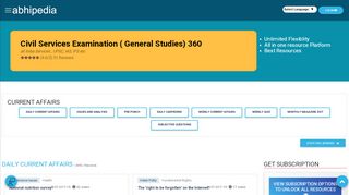 
                            2. Civil Services Examination ( General Studies) 360