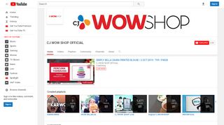 
                            5. CJ WOW SHOP OFFICIAL - YouTube