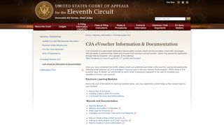 
                            8. CJA eVoucher Information & Documentation | Eleventh Circuit | United ...