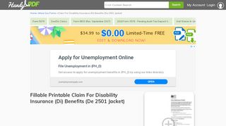 
                            7. Claim For Disability Insurance (Di) Benefits (De …