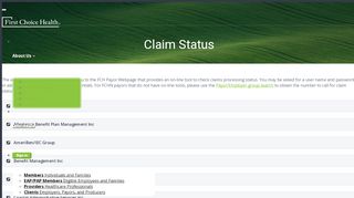 
                            3. Claim Status - First Choice Health