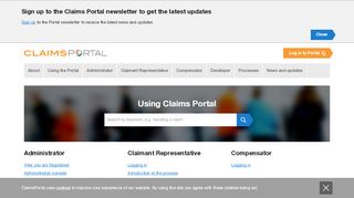 
                            1. Claims Portal | Home