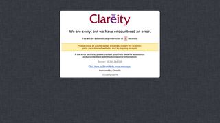 
                            3. Clareity - Identity Provider Error - …