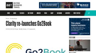 
                            7. Clarity re-launches Go2Book | Buying Business Travel