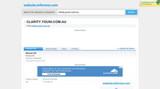 
                            3. clarity.youni.com.au at WI. Michael Hill - Website Informer