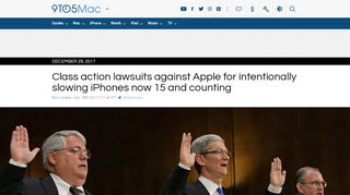 
                            9. Class action lawsuits against Apple for ... - 9to5Mac