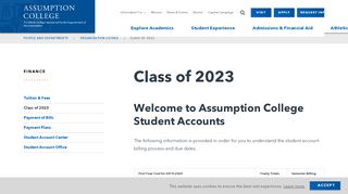 
                            8. Class of 2023 | Assumption College