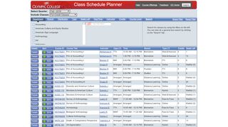 
                            4. Class Schedule Planner - Olympic College
