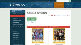
                            6. Classes & Activities | City of Cypress