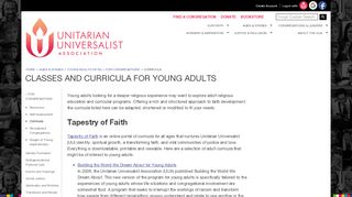 
                            7. Classes and Curricula for Young Adults | UUA.org