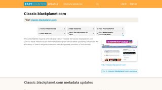 
                            8. Classic Black Planet (Classic.blackplanet.com) - BlackPlanet