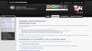 
                            2. Classification Portal | Australian Classification