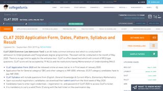 
                            9. CLAT 2019 Result (Announced), Cut off and Counselling